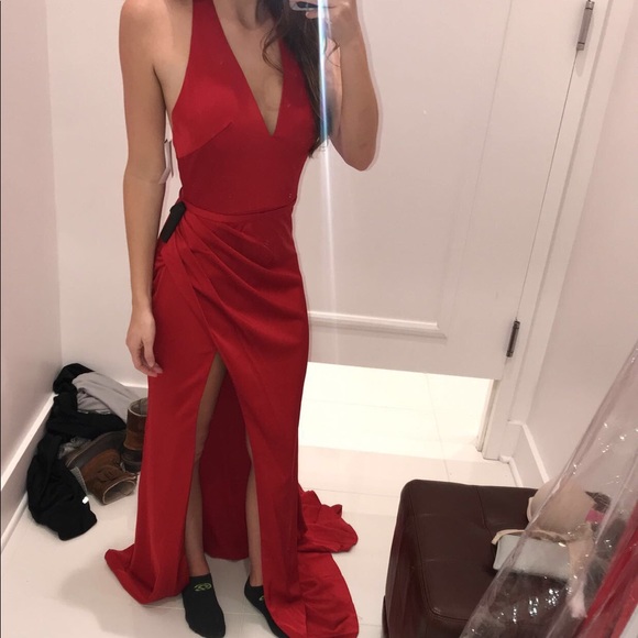 Red formal dress - Picture 2 of 4